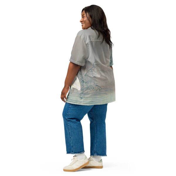 Eastern heron unisex button shirt - Imagen 2