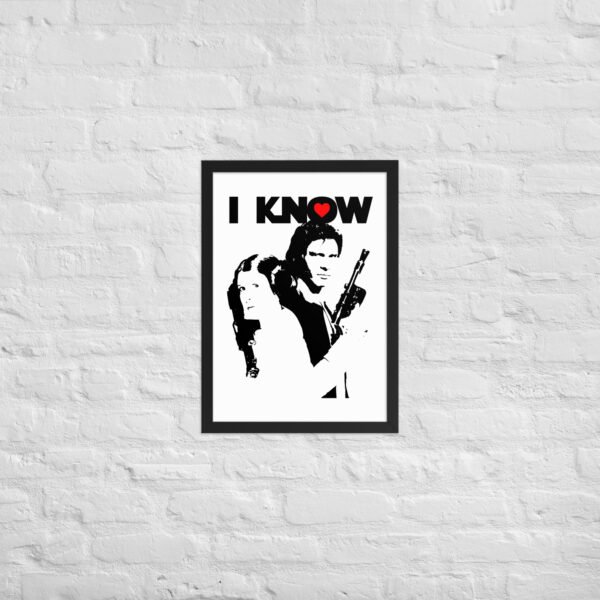 Han and Leia Framed matte paper poster - Imagen 5