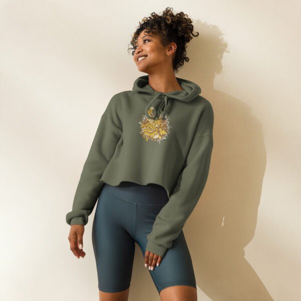 Floral Crop Hoodie
