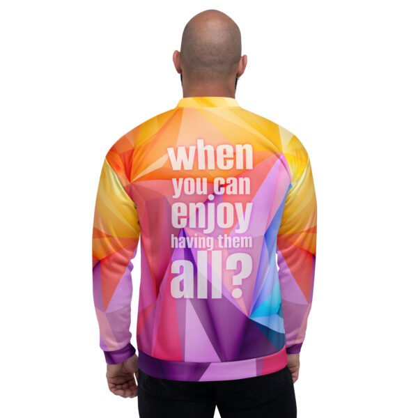 Unisex Colorfun Bomber Jacket - Imagen 3