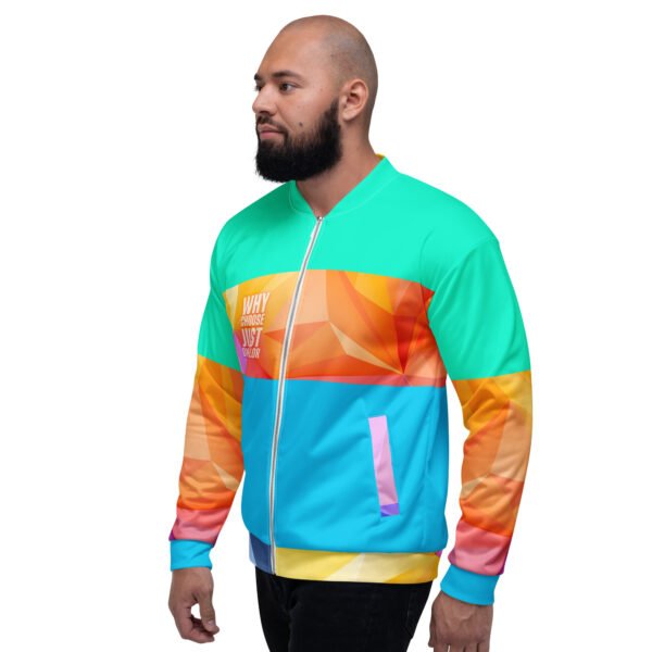 Unisex Colorfun Bomber Jacket - Imagen 3