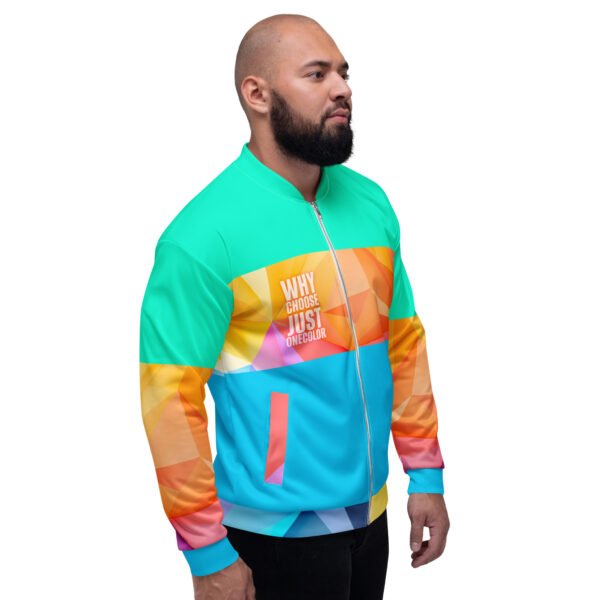 Unisex Colorfun Bomber Jacket - Imagen 4