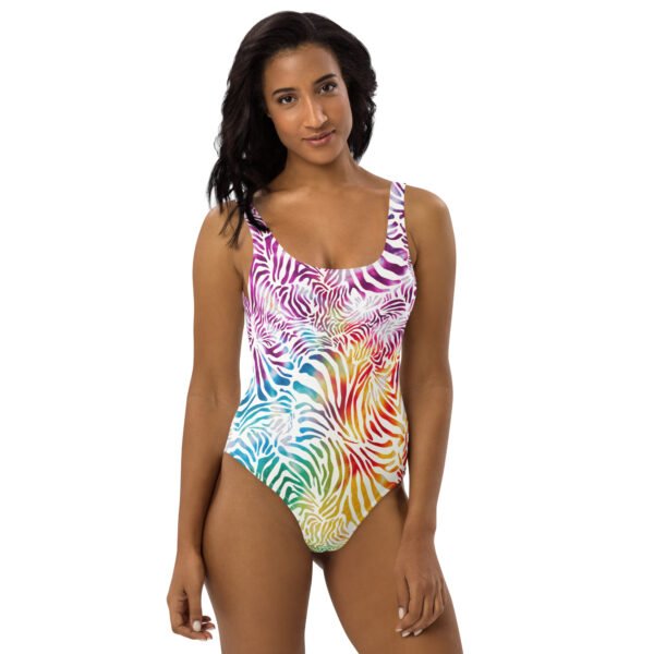 Zebracolor One-Piece Swimsuit - Imagen 2