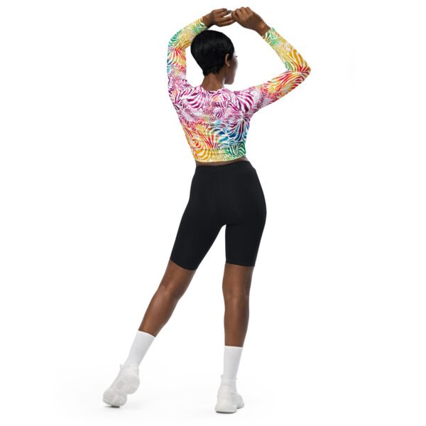 Recycled long-sleeve crop top - Imagen 3