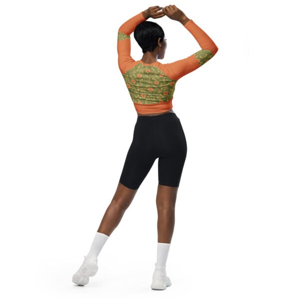 Recycled long-sleeve crop top - Imagen 3
