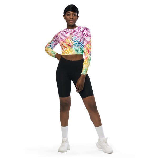 Recycled long-sleeve crop top - Imagen 2