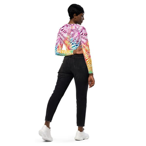 Recycled long-sleeve crop top - Imagen 4