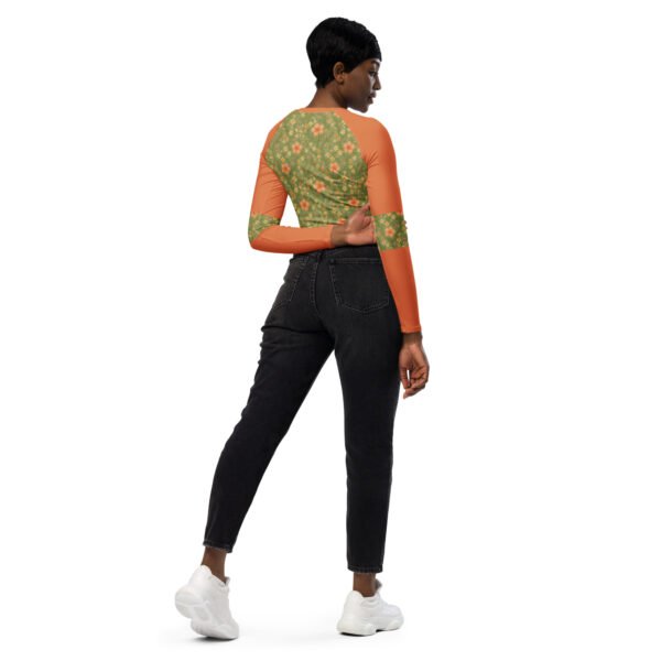 Recycled long-sleeve crop top - Imagen 4