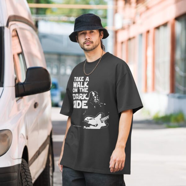 Dark side Oversized faded t-shirt