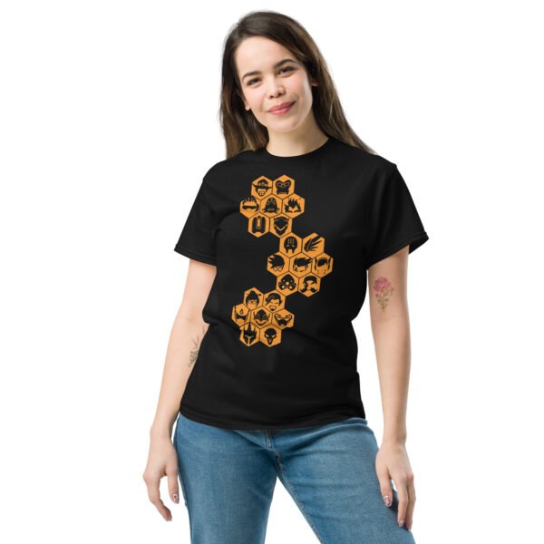 Overwatch orange icons Unisex classic tee - Imagen 3