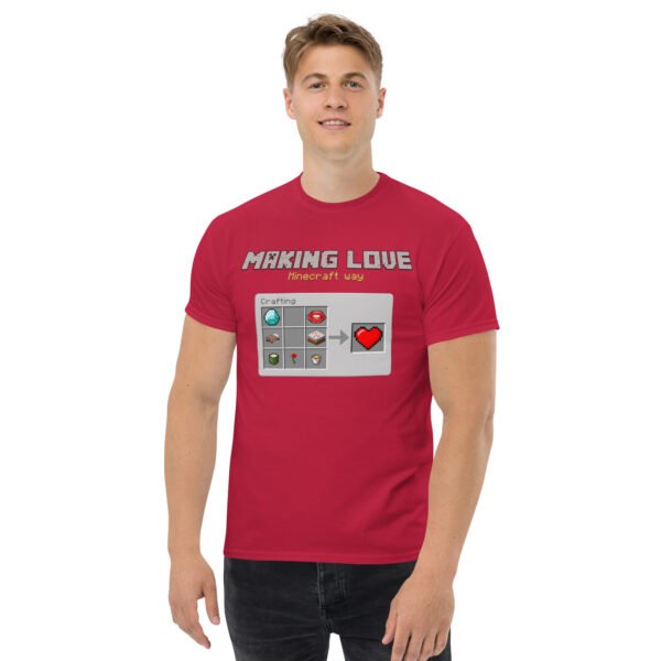 Minecraft love Unisex classic tee - Imagen 7