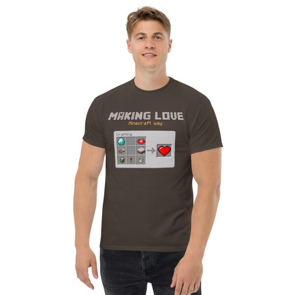 Minecraft love Unisex classic tee - Imagen 6