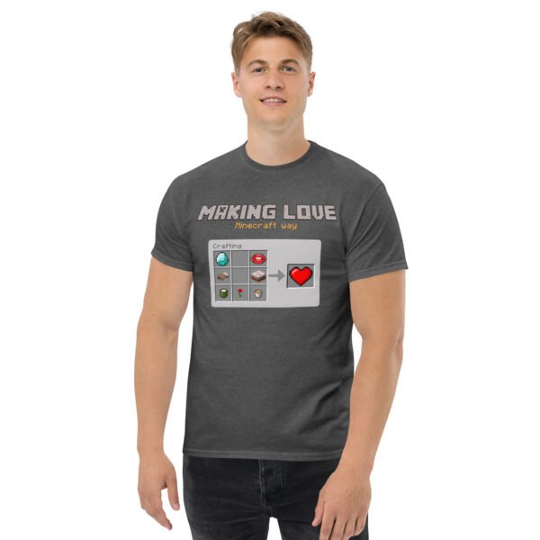 Minecraft love Unisex classic tee - Imagen 9