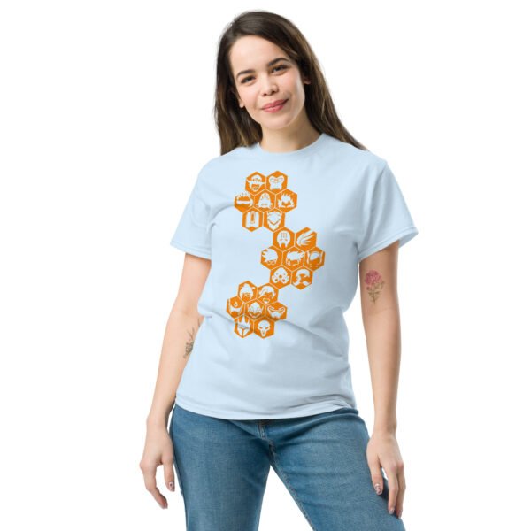 Overwatch orange icons Unisex classic tee - Imagen 11