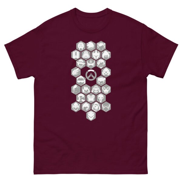 Overwatch grey icons Unisex classic tee - Image 2