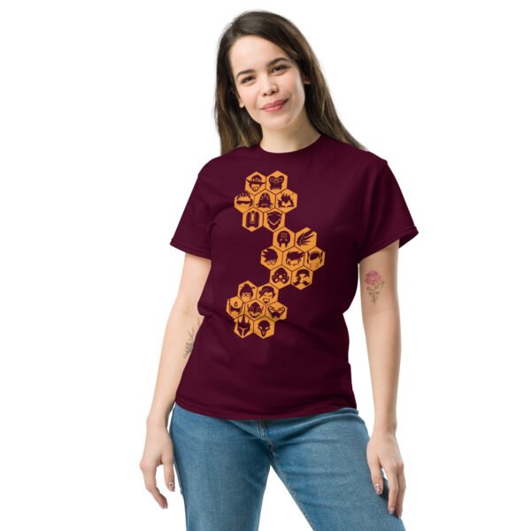 Overwatch orange icons Unisex classic tee - Imagen 2