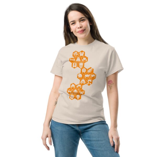 Overwatch orange icons Unisex classic tee - Imagen 10