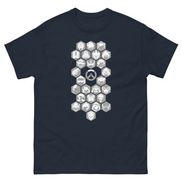 Overwatch grey icons Unisex classic tee - Image 6