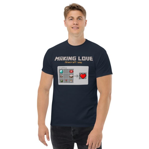 Minecraft love Unisex classic tee - Imagen 3