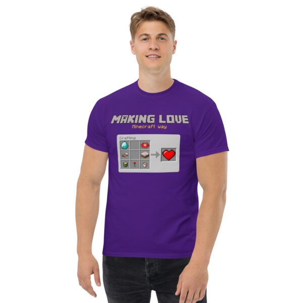 Minecraft love Unisex classic tee - Imagen 4