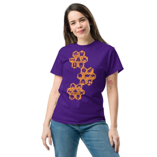 Overwatch orange icons Unisex classic tee - Imagen 5