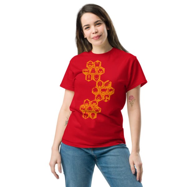Overwatch orange icons Unisex classic tee - Imagen 6