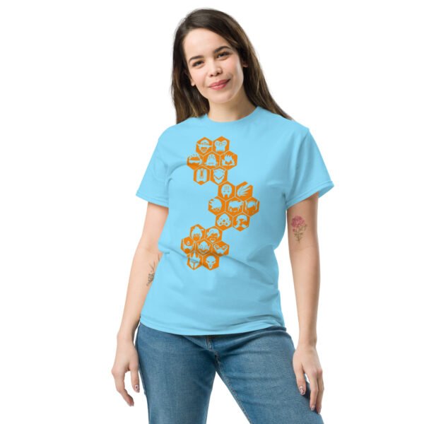 Overwatch orange icons Unisex classic tee - Imagen 9