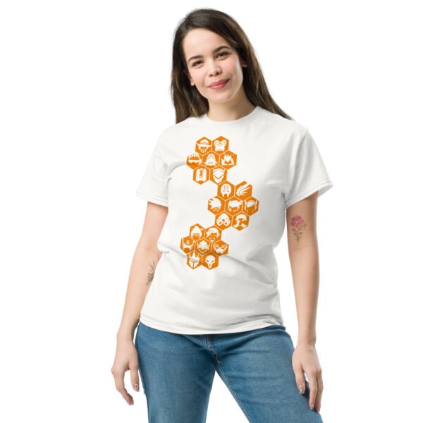 Overwatch orange icons Unisex classic tee - Imagen 12