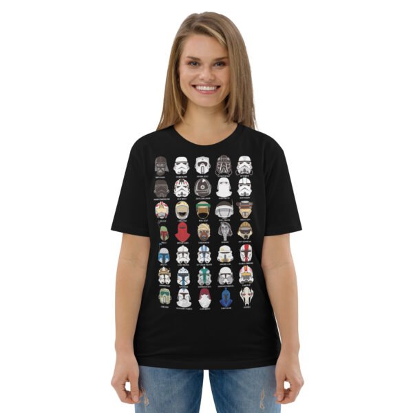Starwars helmets Unisex organic cotton t-shirt - Image 2