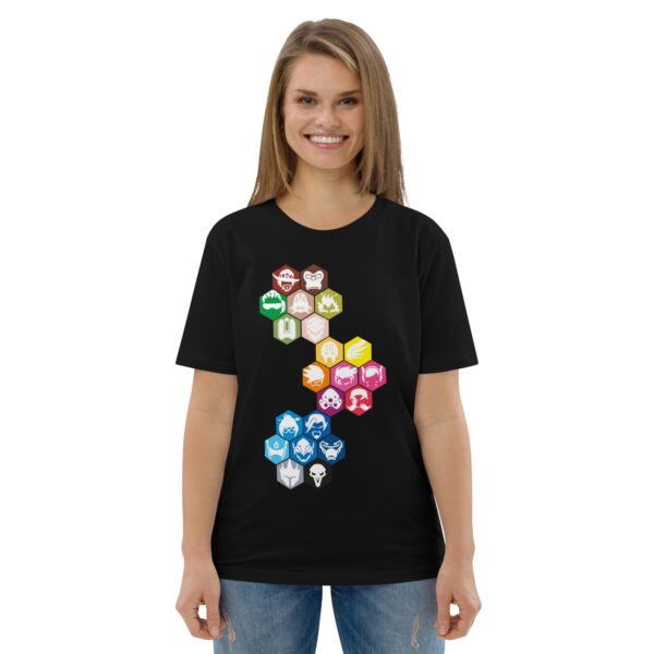 Overwatch color icon Unisex organic cotton t-shirt - Image 2