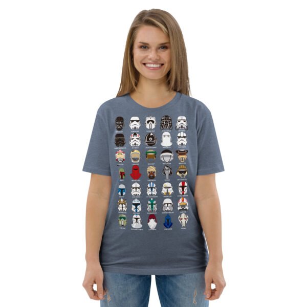 Starwars helmets Unisex organic cotton t-shirt - Image 8