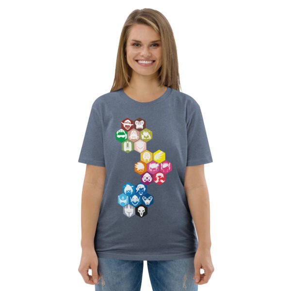 Overwatch color icon Unisex organic cotton t-shirt - Image 9