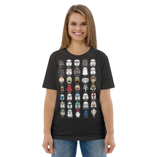 Starwars helmets Unisex organic cotton t-shirt - Image 4