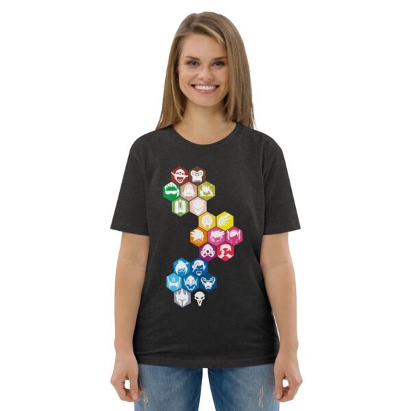 Overwatch color icon Unisex organic cotton t-shirt - Image 4