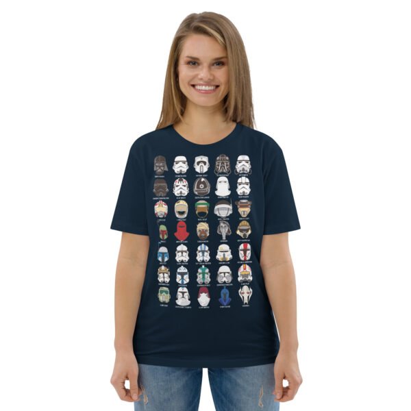 Starwars helmets Unisex organic cotton t-shirt - Image 3