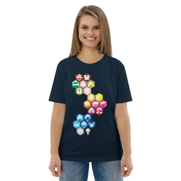 Overwatch color icon Unisex organic cotton t-shirt - Image 3