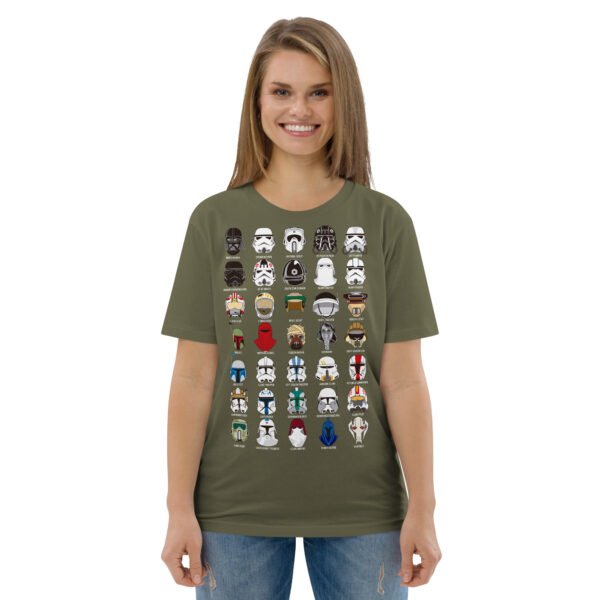 Starwars helmets Unisex organic cotton t-shirt - Image 7