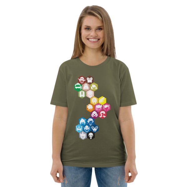 Overwatch color icon Unisex organic cotton t-shirt - Image 8