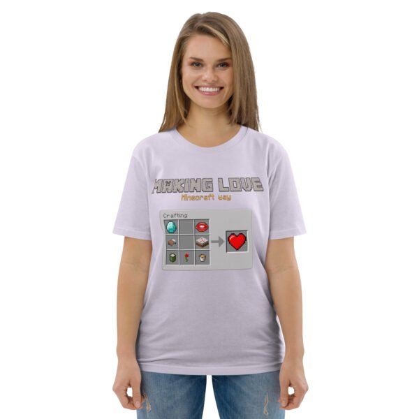 Minecraft love Unisex organic cotton t-shirt - Image 23