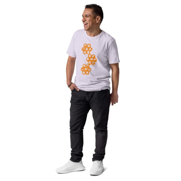 Overwatch orange icon Unisex organic cotton t-shirt - Image 11