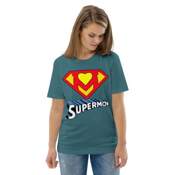 Supermom Unisex organic cotton t-shirt - Imagen 4